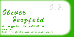 oliver herzfeld business card