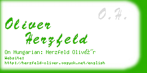 oliver herzfeld business card